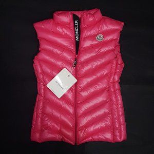 moncler pink vest